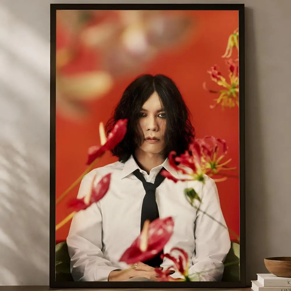 Yonezu Kenshi HD Wall Poster – Self-Stick Waterproof Home Decor Wall Art Poster Axl White09 50X70cmNoframe