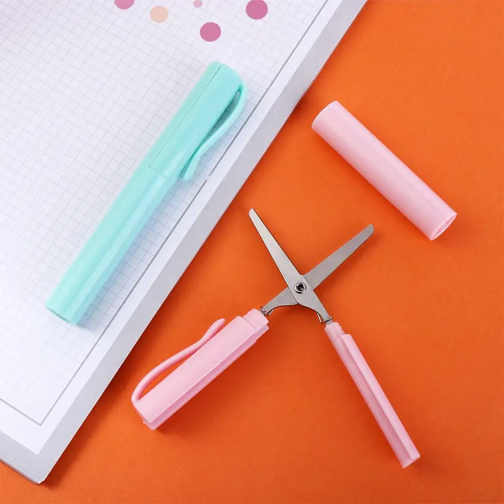 Pen Shape Folding Scissors – Portable DIY Paper Cutting Tool Folding Scissors Axl