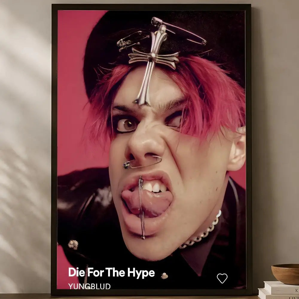 Yungblud HD PVC Self-Stick Wall Poster – Waterproof Decor Wall Art Poster Axl