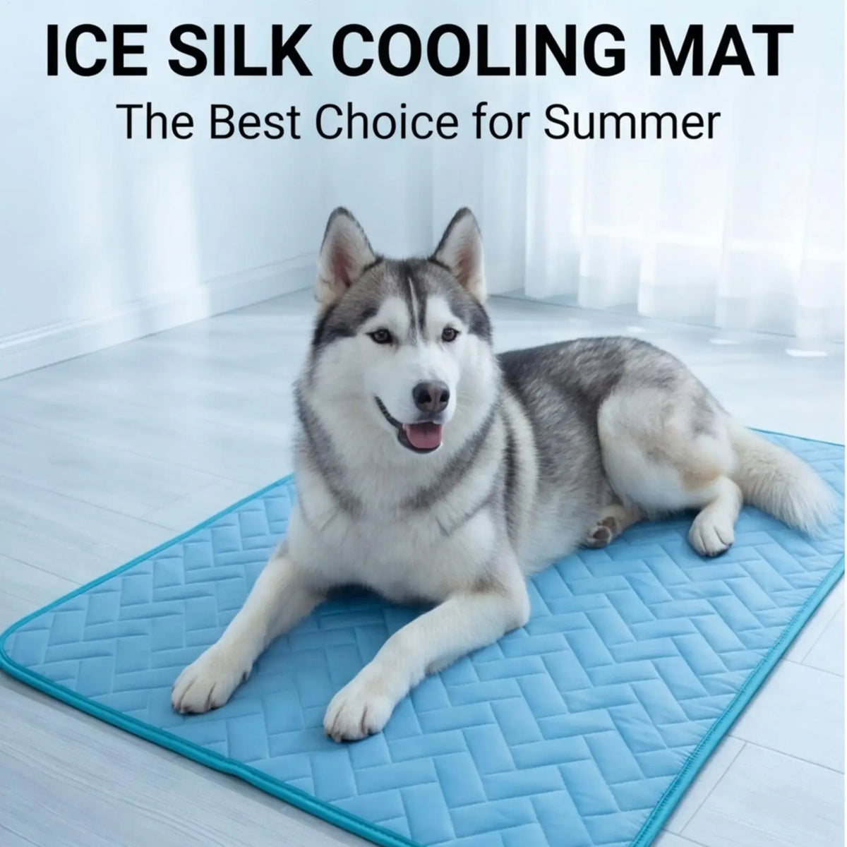 Pet Cooling Mat for Dogs & Cats | Ice Silk Kennel Pad S–2XL Pet Cooling Mat Axl