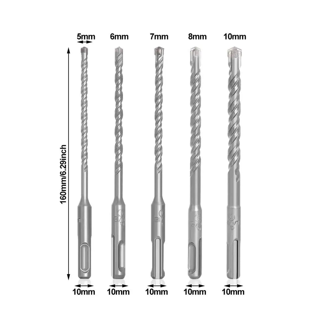 SDS Plus Drill Bit 4 Cutter Cross Tip – Concrete & Masonry Masonry Drill Bit Axl