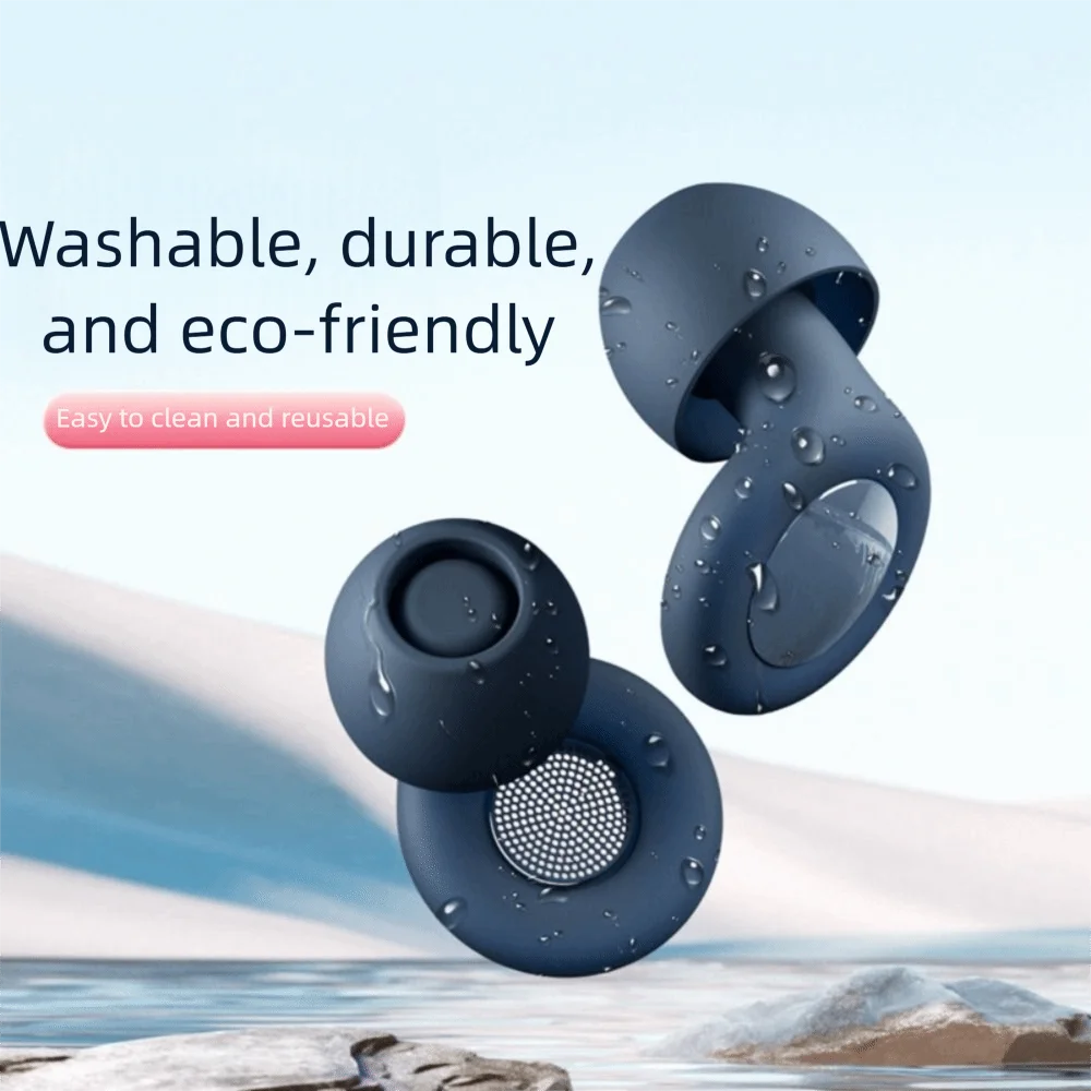 Soft Silicone Noise-Reducing Earplugs – Reusable & Waterproof Silicone Earplugs Axl