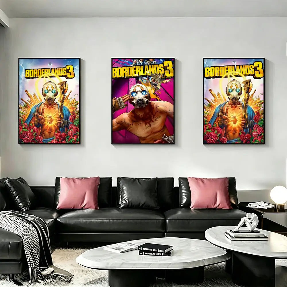 Borderlands 3 HD Wall Poster – Waterproof Sticky Art Print Gaming Wall Poster Axl