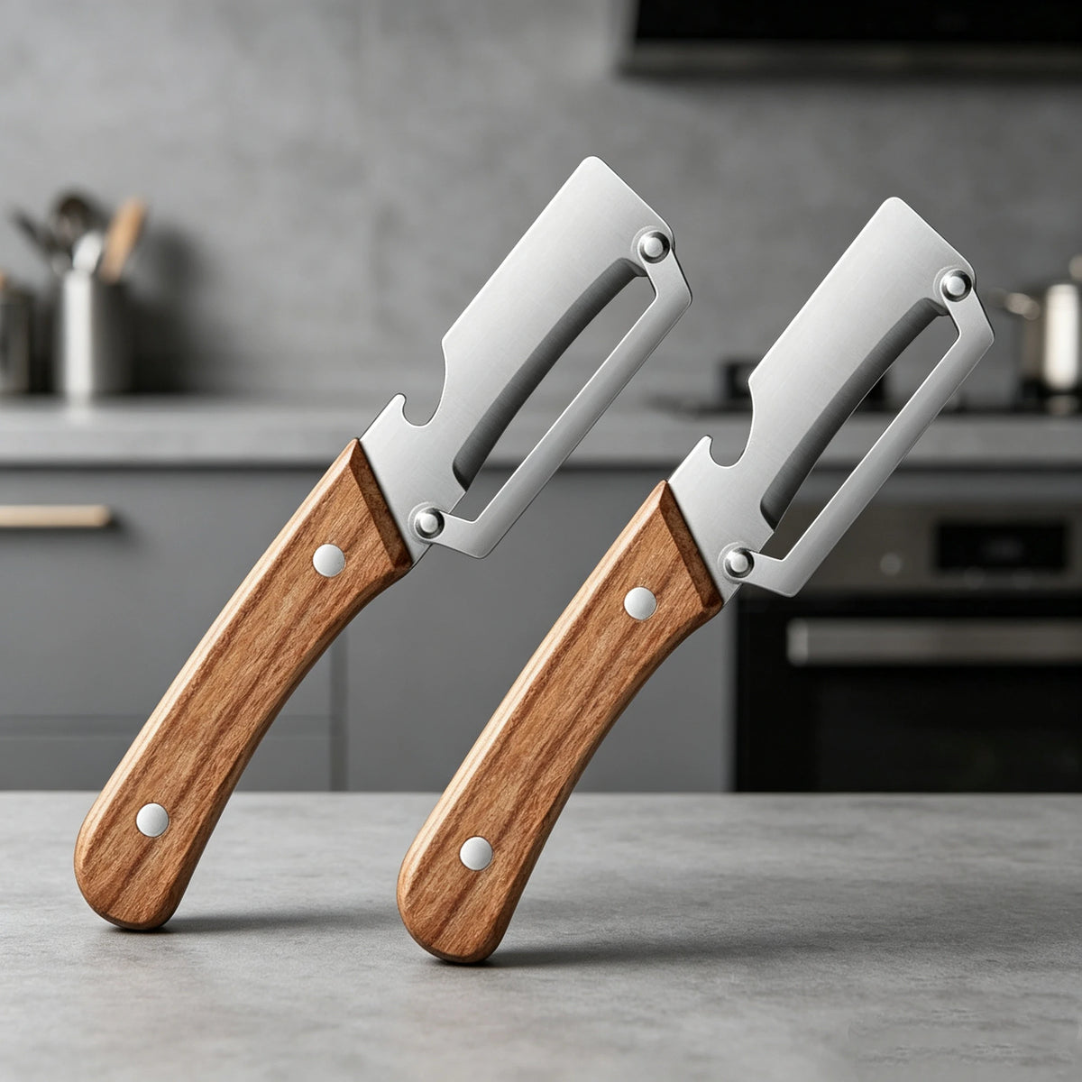 Stainless Steel Vegetable Peeler – Non-Slip Multi-Use Kitchen Tool Vegetable Peeler Axl 2pcs E