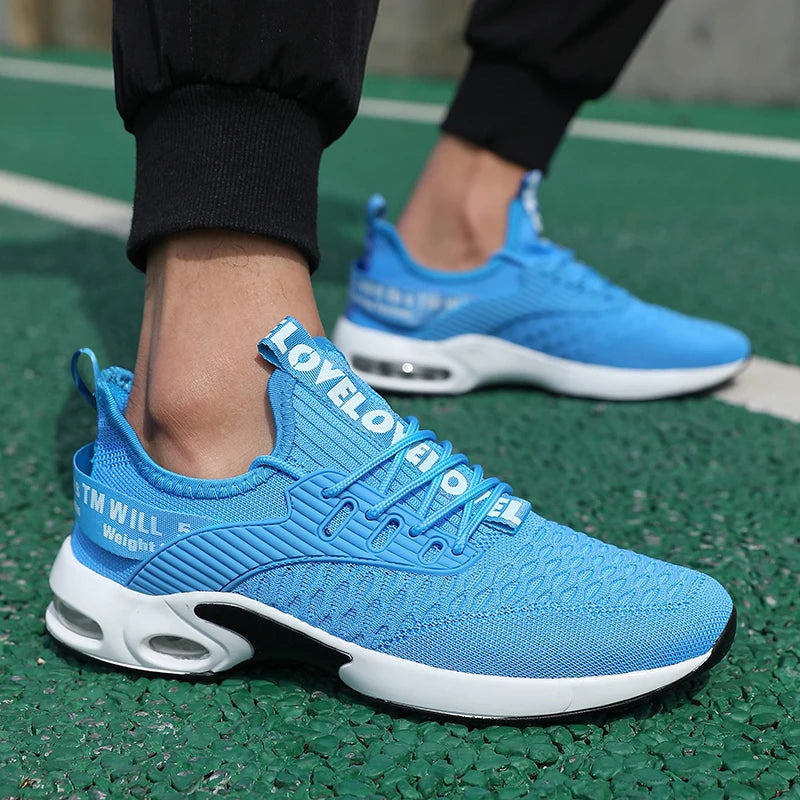 ZULIWAGN Men's Lightweight Breathable Sneakers | Sizes 39–45 Men's Casual Sneakers Axl Sky Blue 43