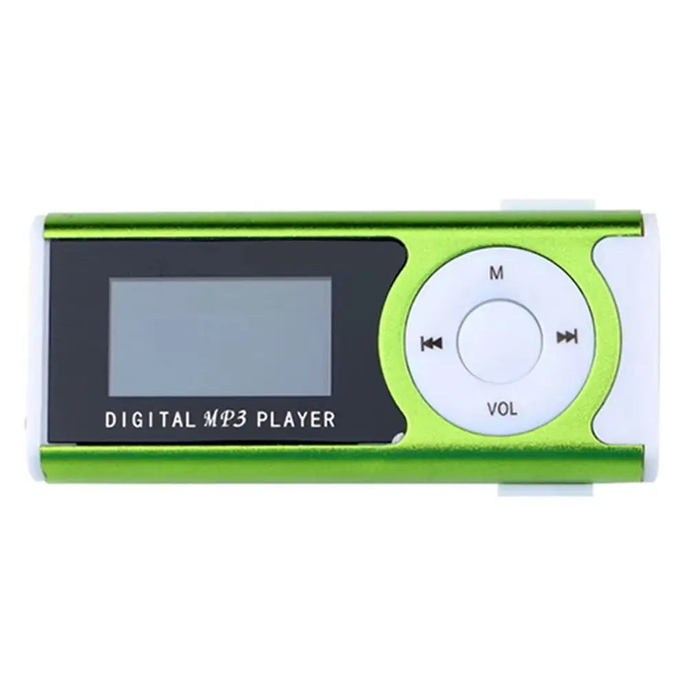 Portable Mini MP3 Player LCD Screen Metal Clip TF Card Slot Portable MP3 Player Axl
