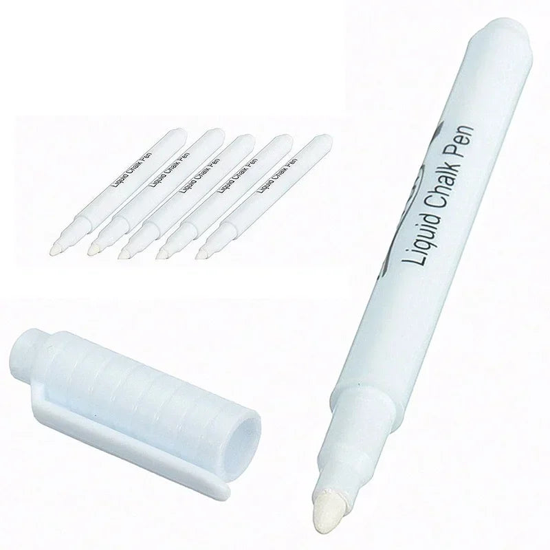 3-Pack White Liquid Chalk Markers for Glass & Chalkboard Liquid Chalk Markers Axl