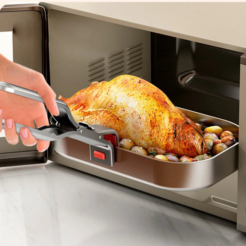 Stainless Steel Hot Bowl Holder & Dish Clamp | Pot Pan Gripper Kitchen Bowl Gripper Axl