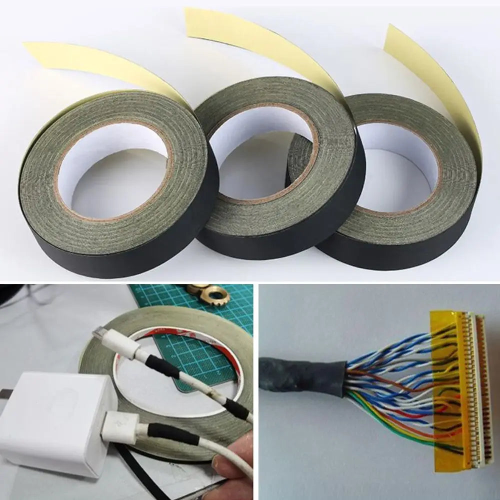 Black Acetate Cloth Insulation Tape – Flame Retardant 30M Electrical Insulation Tape Axl