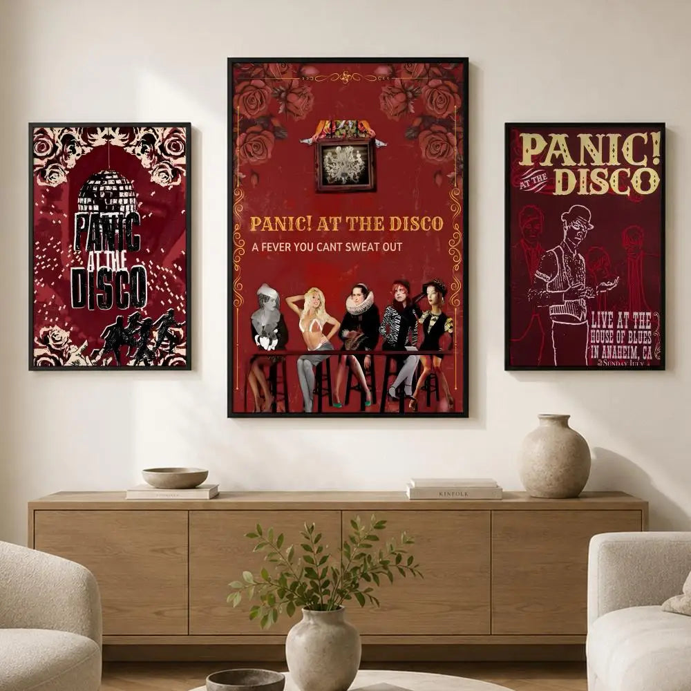 Panic! at the Disco Waterproof PVC Wall Poster – Peel & Stick Wall Poster Axl