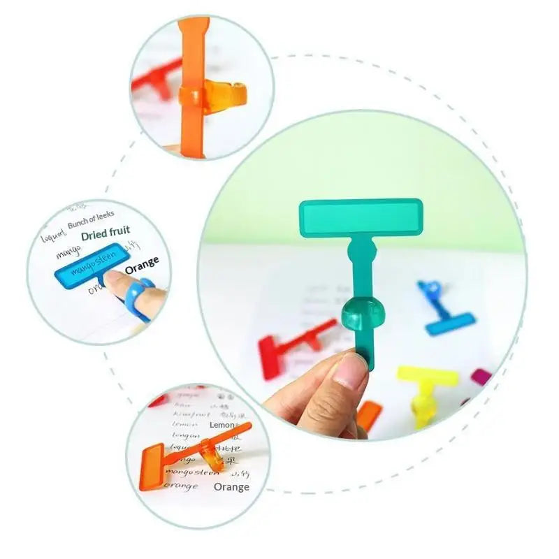 Reading Tracker Strips & Finger Guide Rulers with Bookmark Reading Aid Strips Axl