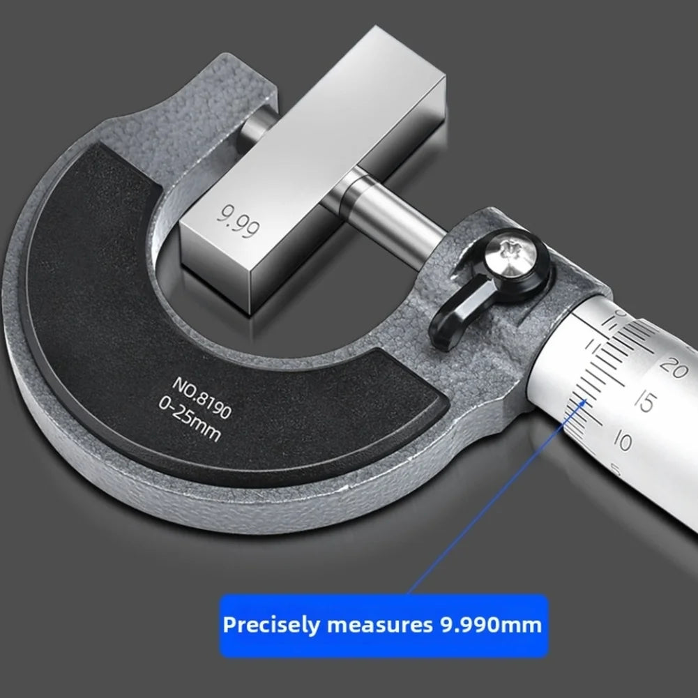 Mechanical Outside Micrometer 0–100mm Metric Gauge | 0.01mm Mechanical Micrometer Axl
