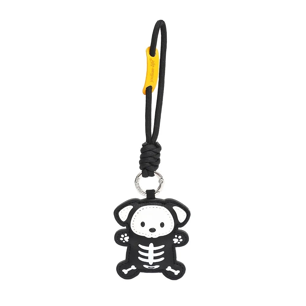 Faux Leather Animal Keychain Pendant – Halloween Gift Keychain Bag Pendant Axl