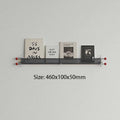 Wall Mounted Bookshelf – Nordic Minimalist Metal Floating Shelf Floating Wall Shelf Axl Black