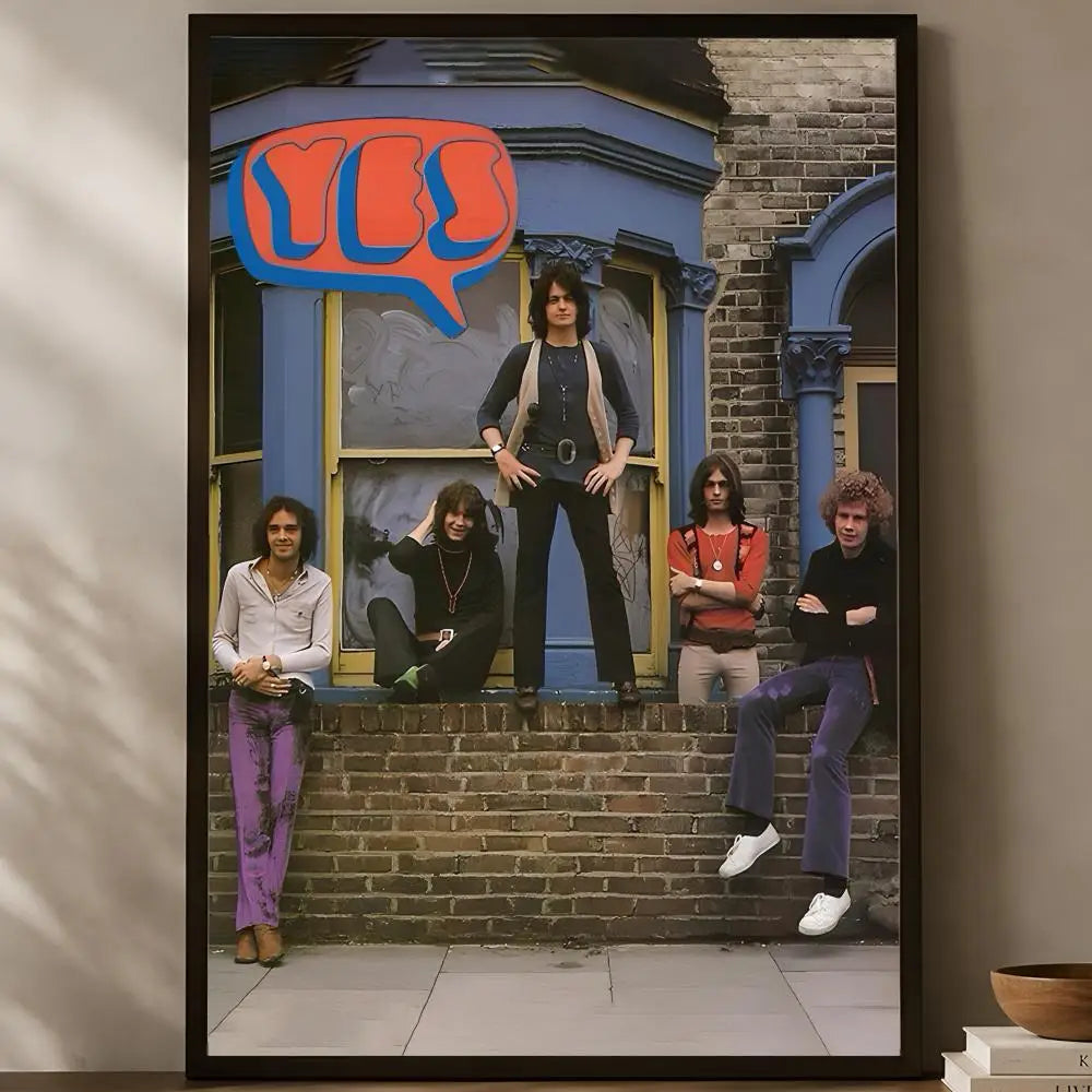 Yes Band Self-Stick HD PVC Wall Art Poster – Waterproof Decor Wall Art Poster Axl White08 30X40cmNoframe