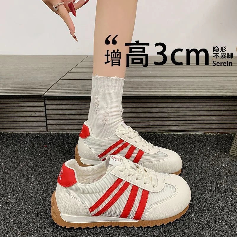 Women's Breathable Mesh Sneakers – Casual Low Top Gym Shoes Women's Sneakers Axl red 40