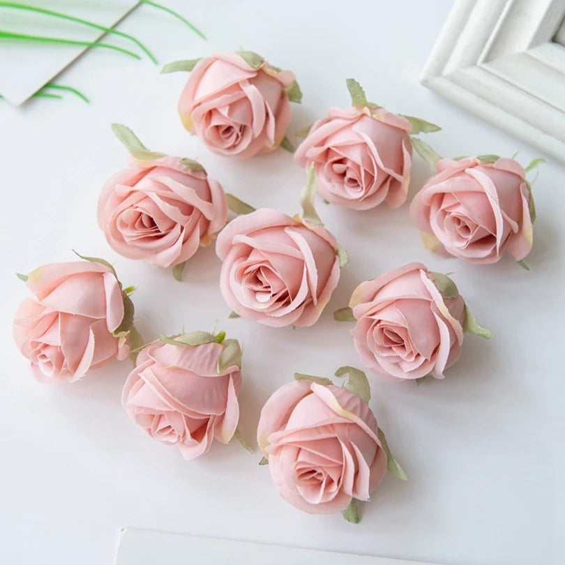 Silk Rose Heads 30/60 Pcs – Artificial Flowers for Weddings Artificial Silk Flowers Axl Color 4 30 PCS