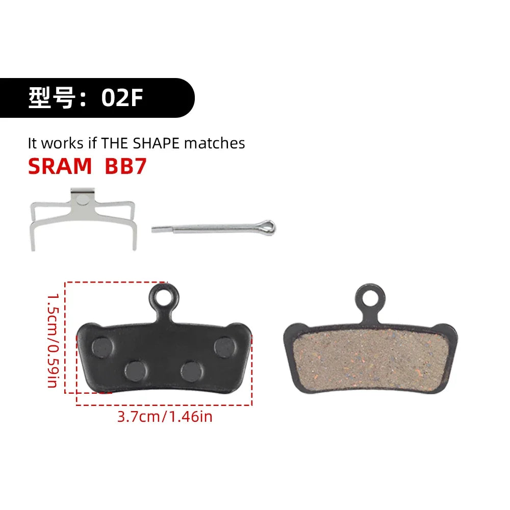 VXM Hydraulic Disc Brake Pads – MTB & Electric Scooter Disc Brake Pads Axl 02F