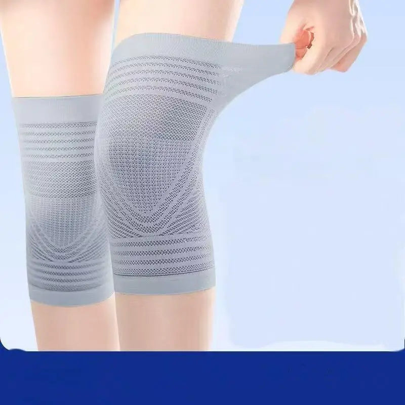 Thin Breathable Compression Knee Sleeves – Anti-Slip 1 Pair Compression Knee Sleeve Axl Gray