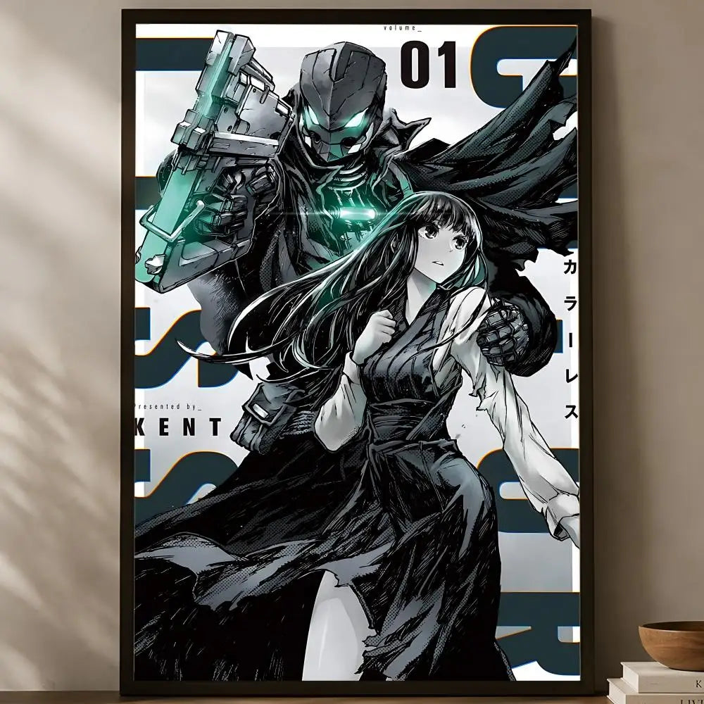 Self-Stick Cartoon Wall Art Poster – Waterproof HD Decor Wall Art Poster Axl White01 15X20cmNoframe