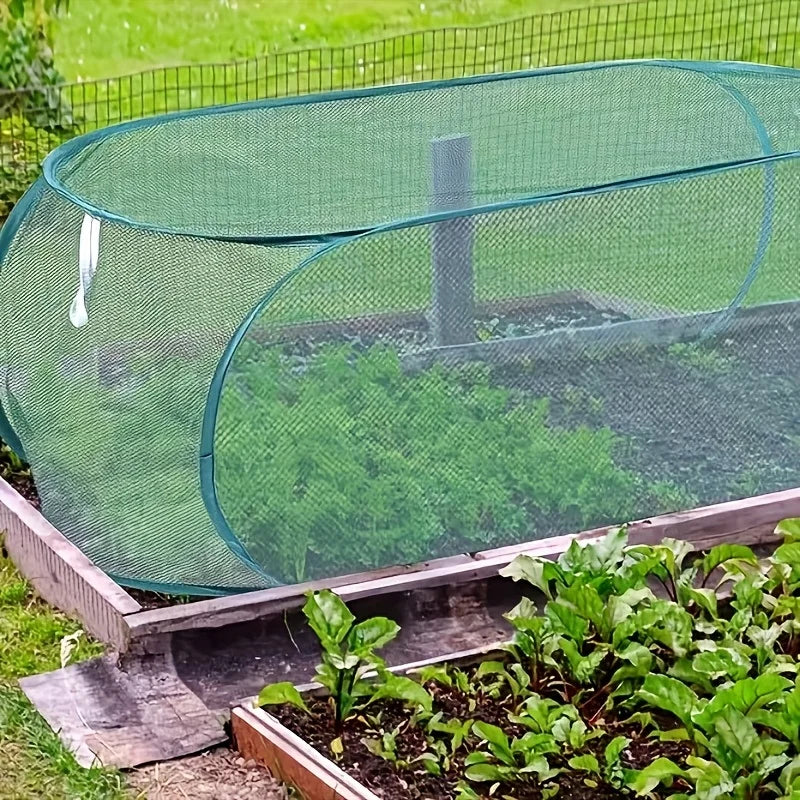 Pop-Up Garden Mesh Plant Cover – Large Greenhouse Cloche Garden Plant Cover Axl