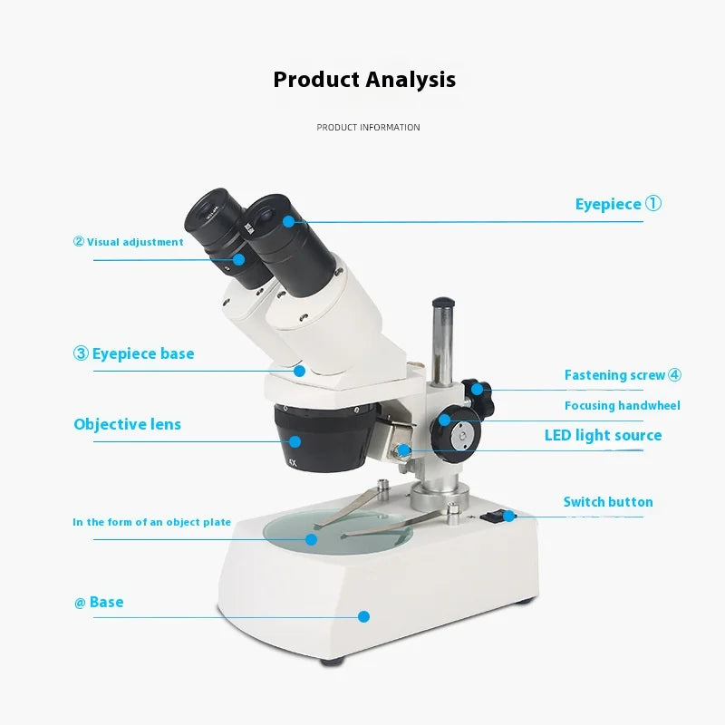 Stereoscopic Microscope 20X 40X Variable Magnification | Axl Stereo Microscope Axl