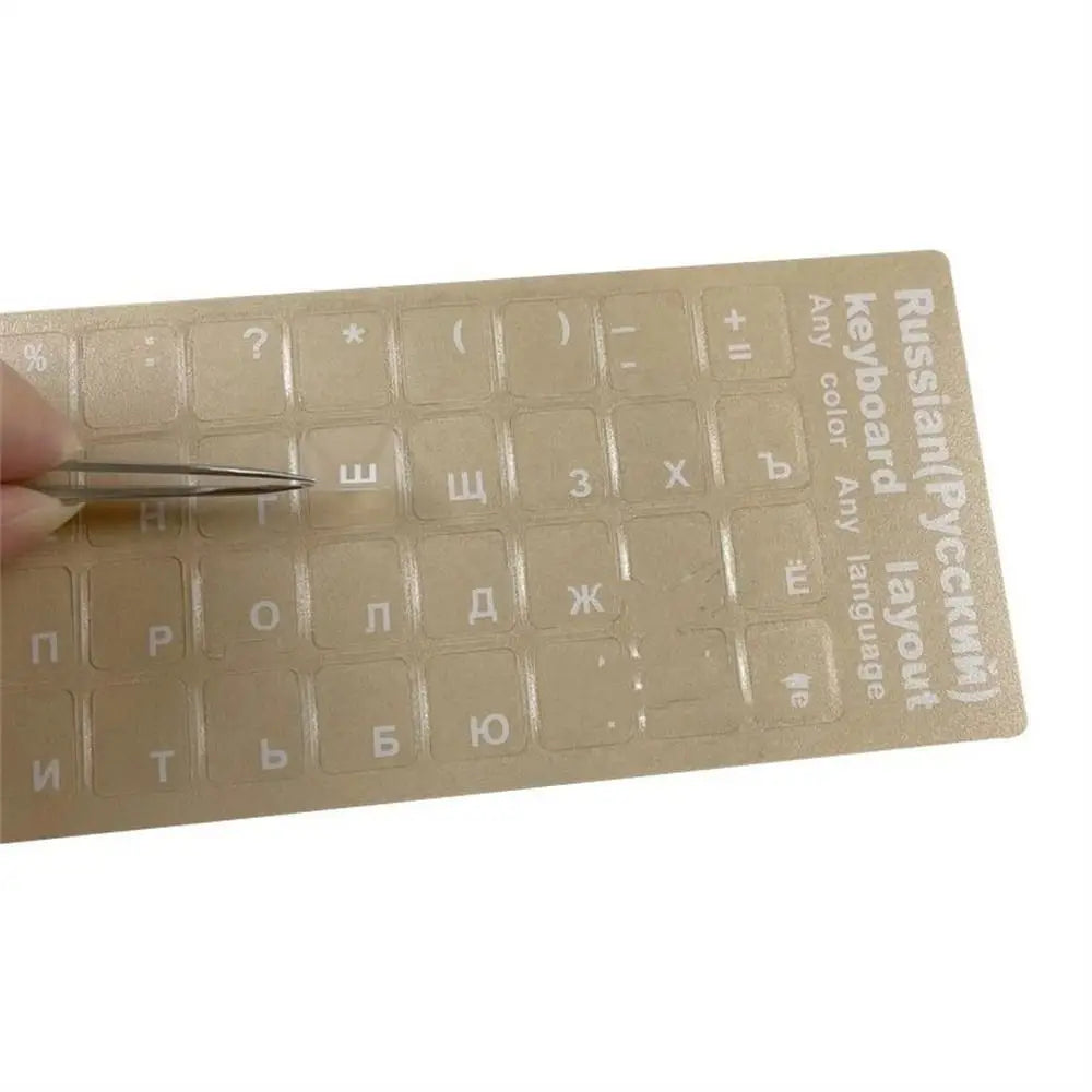 Multilingual Keyboard Stickers – Korean Hebrew Russian Alphabet Keyboard Stickers Axl
