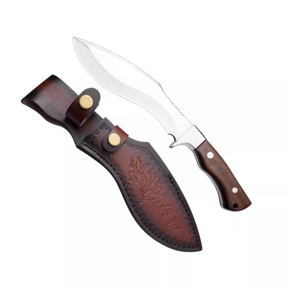 PLYS Bone Chopper Boning Knife – Stainless Steel Wood Handle Boning Knife Axl 1pc