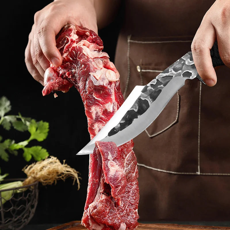 InLeung Forged Stainless Steel Boning & Chef Knife – 12cm Boning Chef Knife Axl