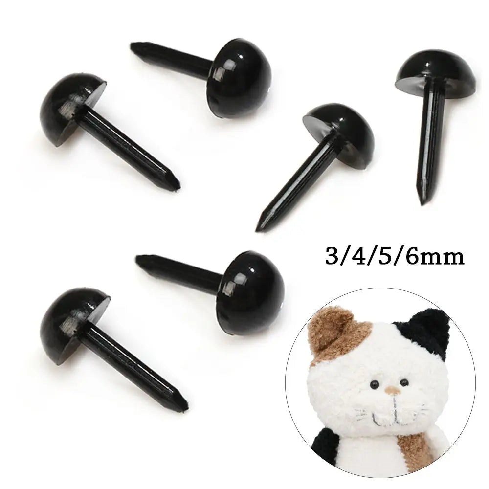 100 Pcs Mini Safety Doll Noses & Eyes 3mm–6mm | Craft DIY Doll Craft Accessories Axl