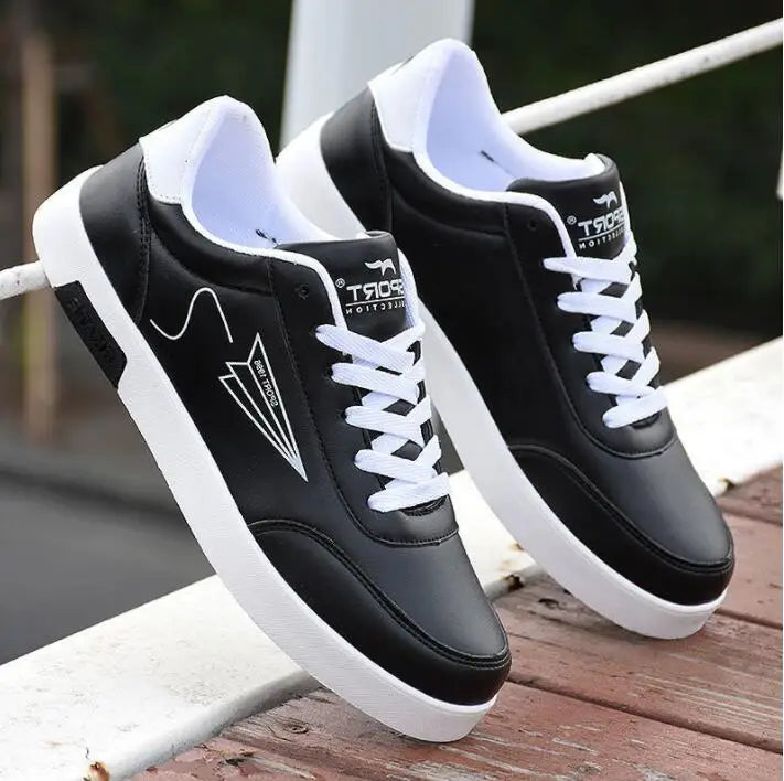 YBQJOO Flat Lace-Up Canvas Sneakers for Men – Sizes 34–47 Flat Canvas Sneakers Axl