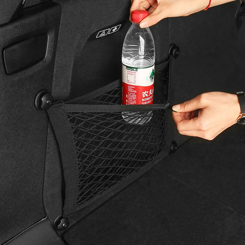 Car Trunk Mesh Organizer – Universal Seat Back Storage Net Car Trunk Organizer Axl