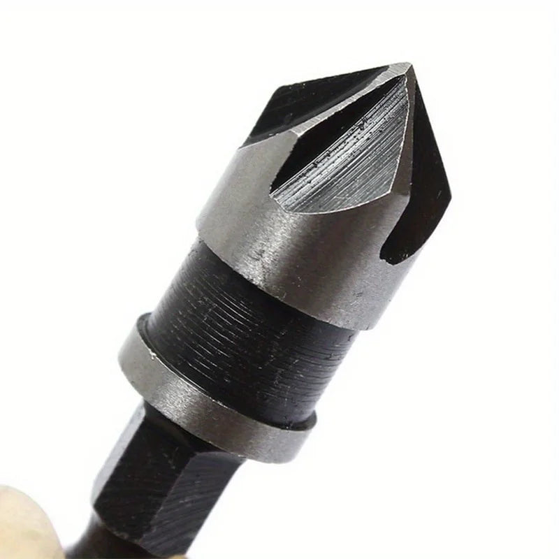 3-Pc Hex Countersink Drill Bit Set – Wood & Metal Quick Change Countersink Drill Bit Set Axl