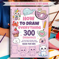 How to Draw Anything – 300 Step-by-Step Drawing Book for Artists Step-by-Step Drawing Book Axl HB-221 Pink 1PC