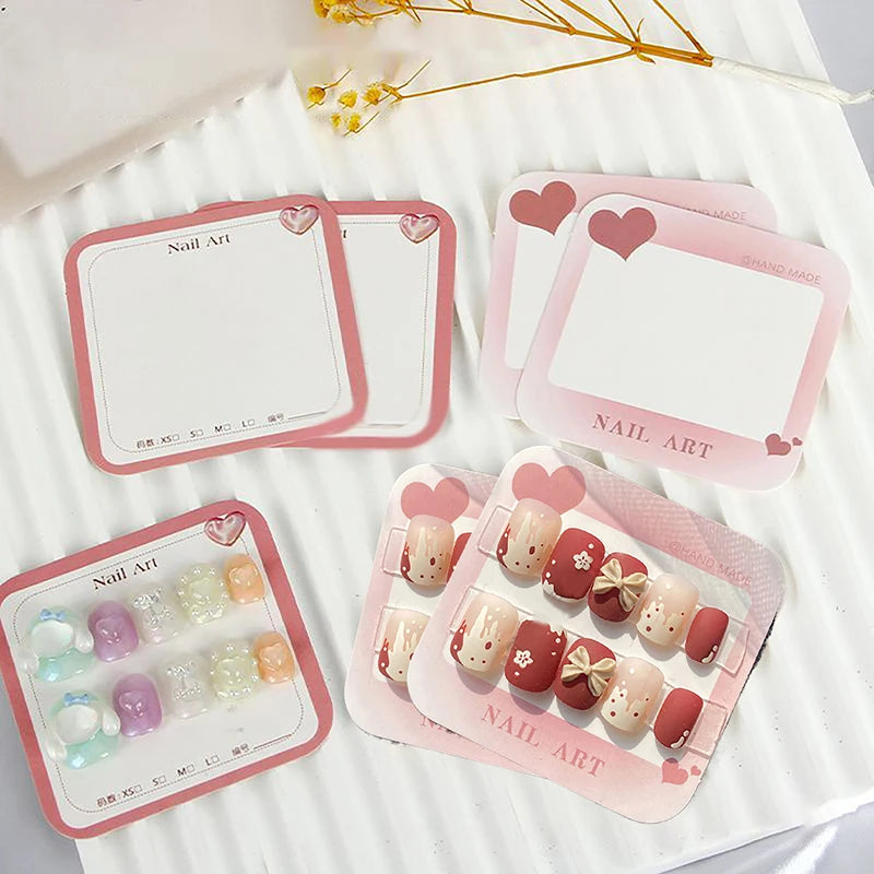Nail Swatch Display Cards 20/50 Sheets – False Nail Show Cards Nail Display Cards Axl