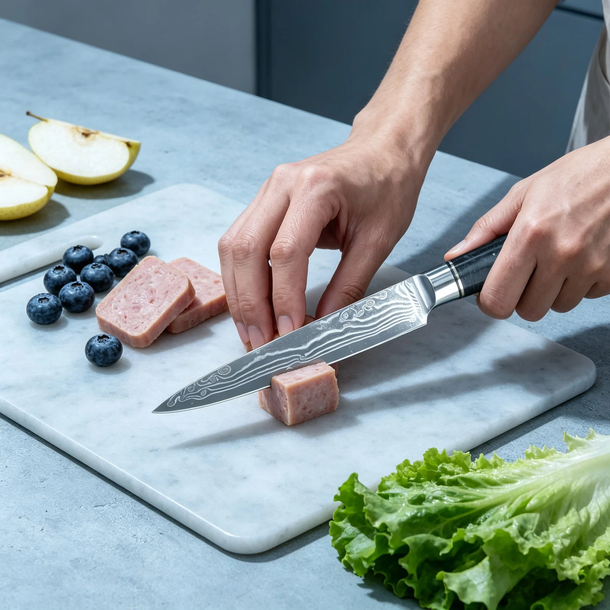 Damascus Steel 67-Layer Chef Knife – Sharp Kitchen Utility Damascus Chef Knife Axl