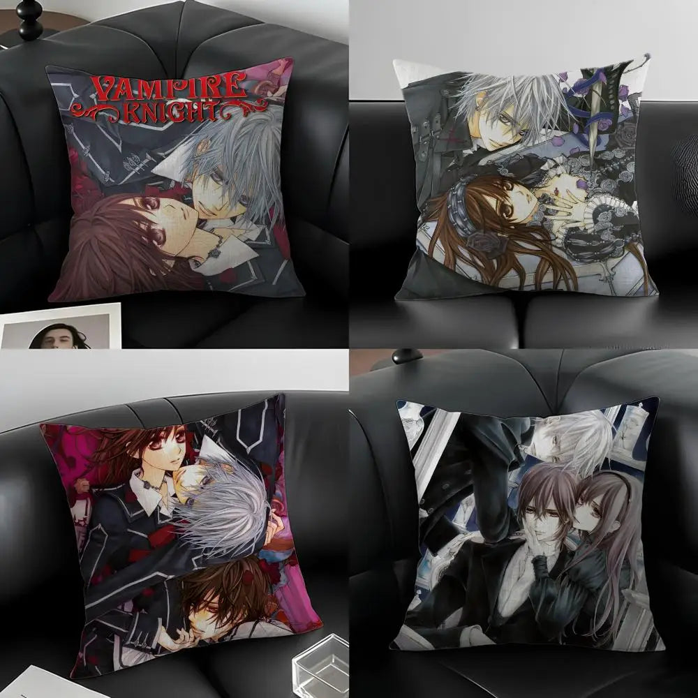 Anime Vampire Knight Linen Cushion Cover | 6 Sizes Decorative Cushion Cover Axl