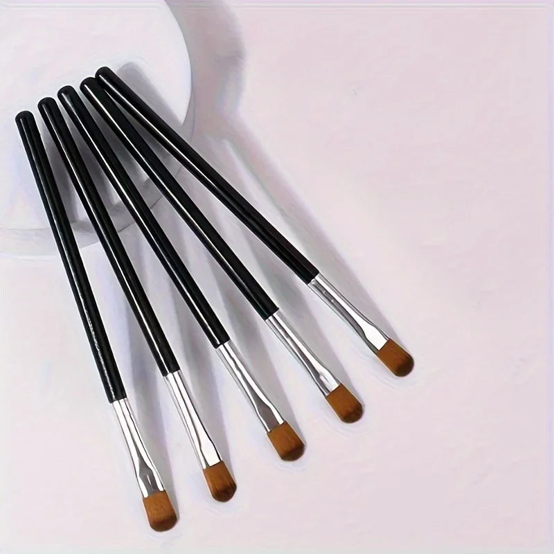 Mini Eyeshadow & Nail Art Brush Set – Flat Head Makeup Brushes Makeup Brush Set Axl