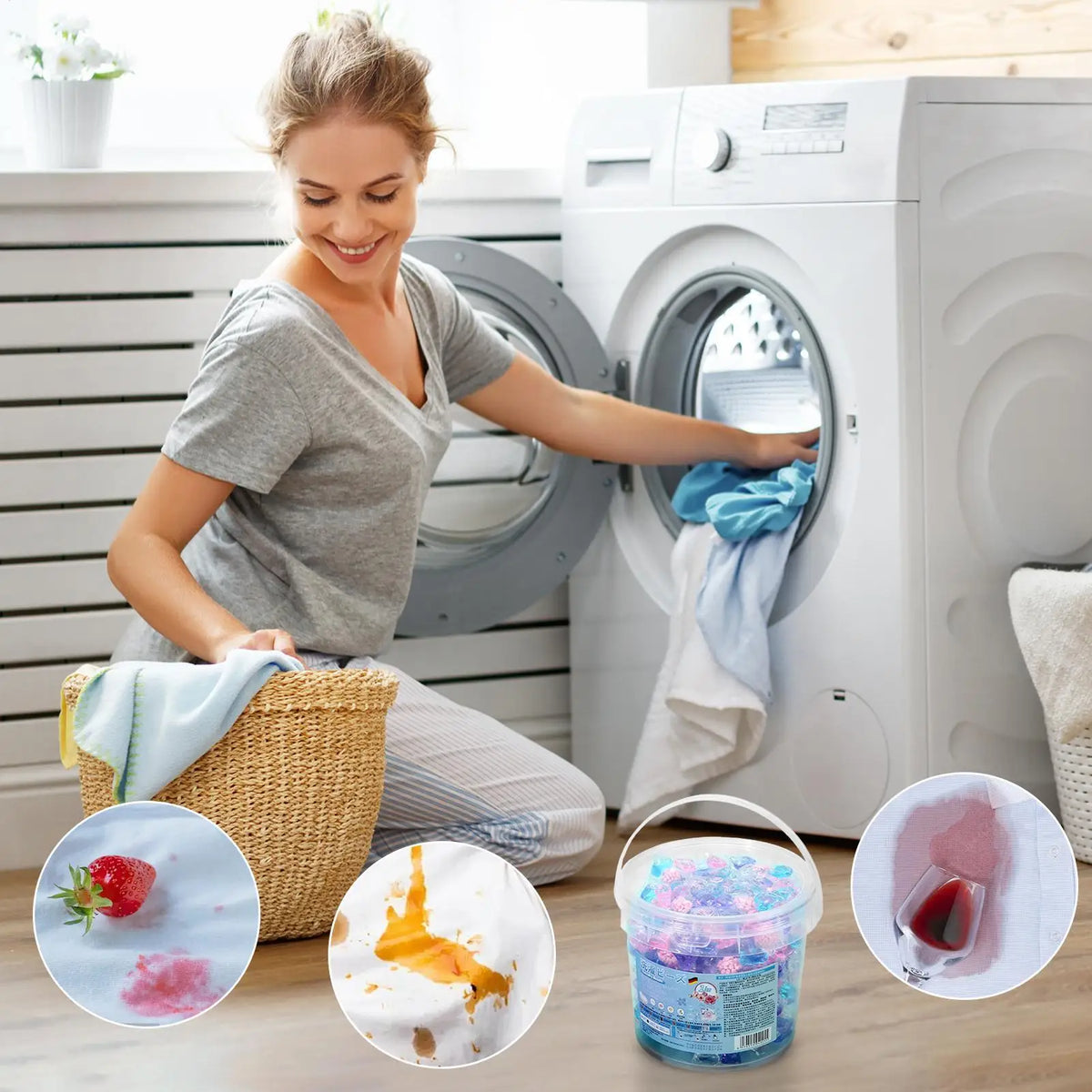 Laundry Detergent Pods 70-Pack | Deep Clean & Fabric Softener Laundry Detergent Pods Axl