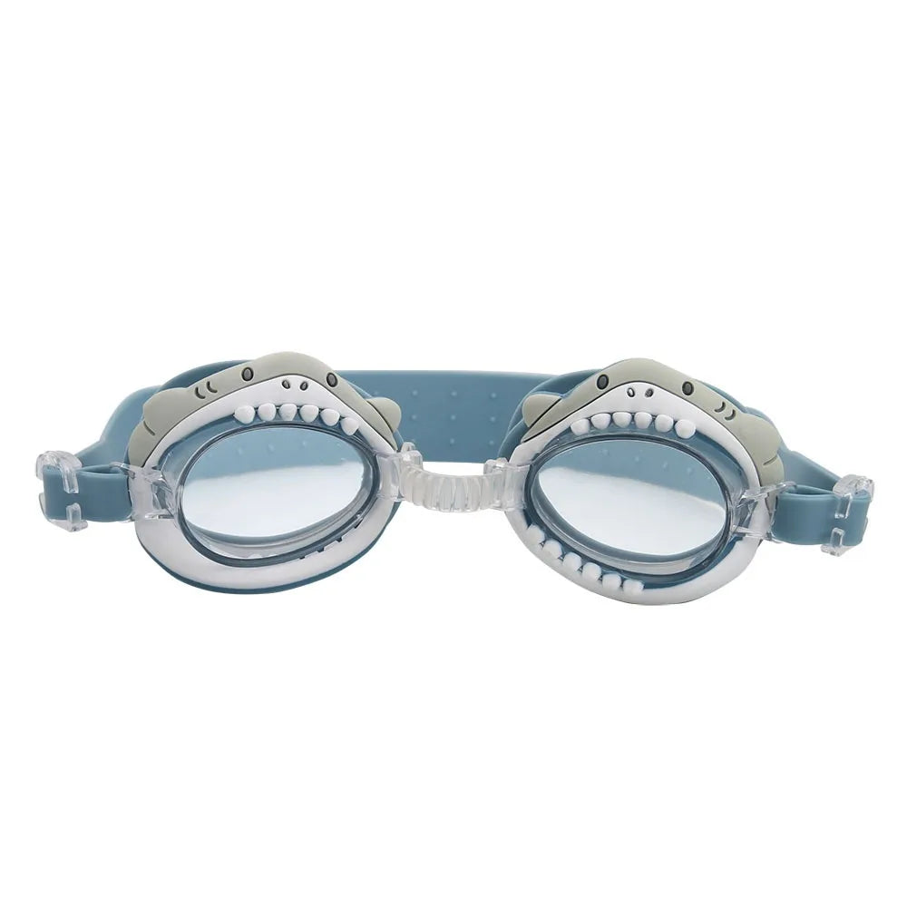 Kids Cartoon Animal Swimming Goggles – HD Waterproof Ages 3–6 Kids Swim Goggles Axl style E