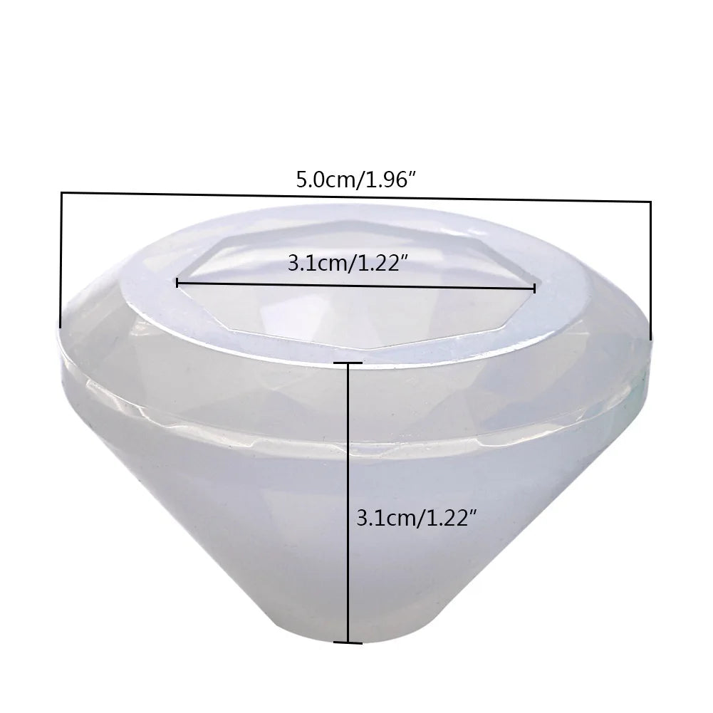 Silicone Diamond Pendant Mold – DIY Resin Jewelry Casting Resin Casting Mold Axl b