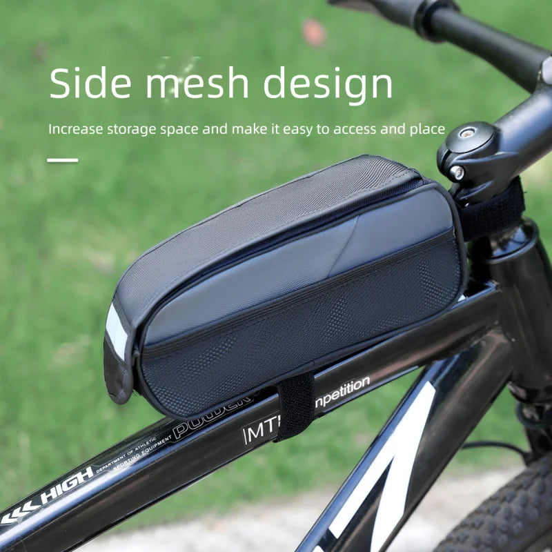 Waterproof Dual-Compartment Top Tube Bike Bag | Road & MTB Cycling Frame Bag Axl