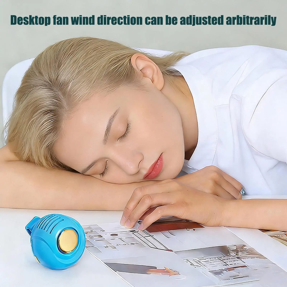 Rechargeable Clip-On Mini Fan – Bladeless Portable Cooling Clip-On Portable Fan Axl