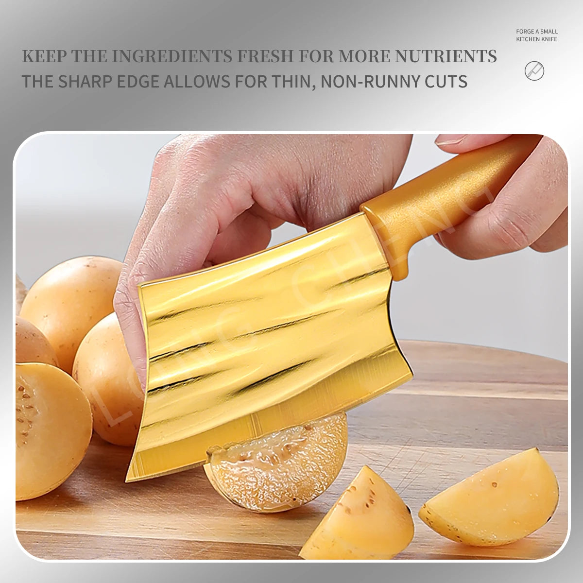 Golden Rainbow Stainless Steel Chef & Filleting Knife Kitchen Chef Knife Axl