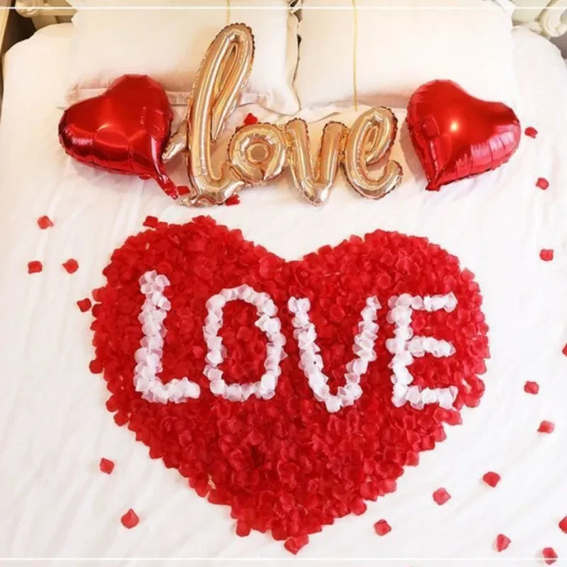 Silk Rose Petals 100pc – Wedding & Valentine's Day Scatter Decor Silk Scatter Petals Axl