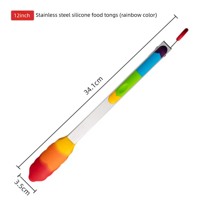 Heat Resistant Silicone Food Tongs – BBQ & Kitchen Cooking Kitchen Tongs Axl