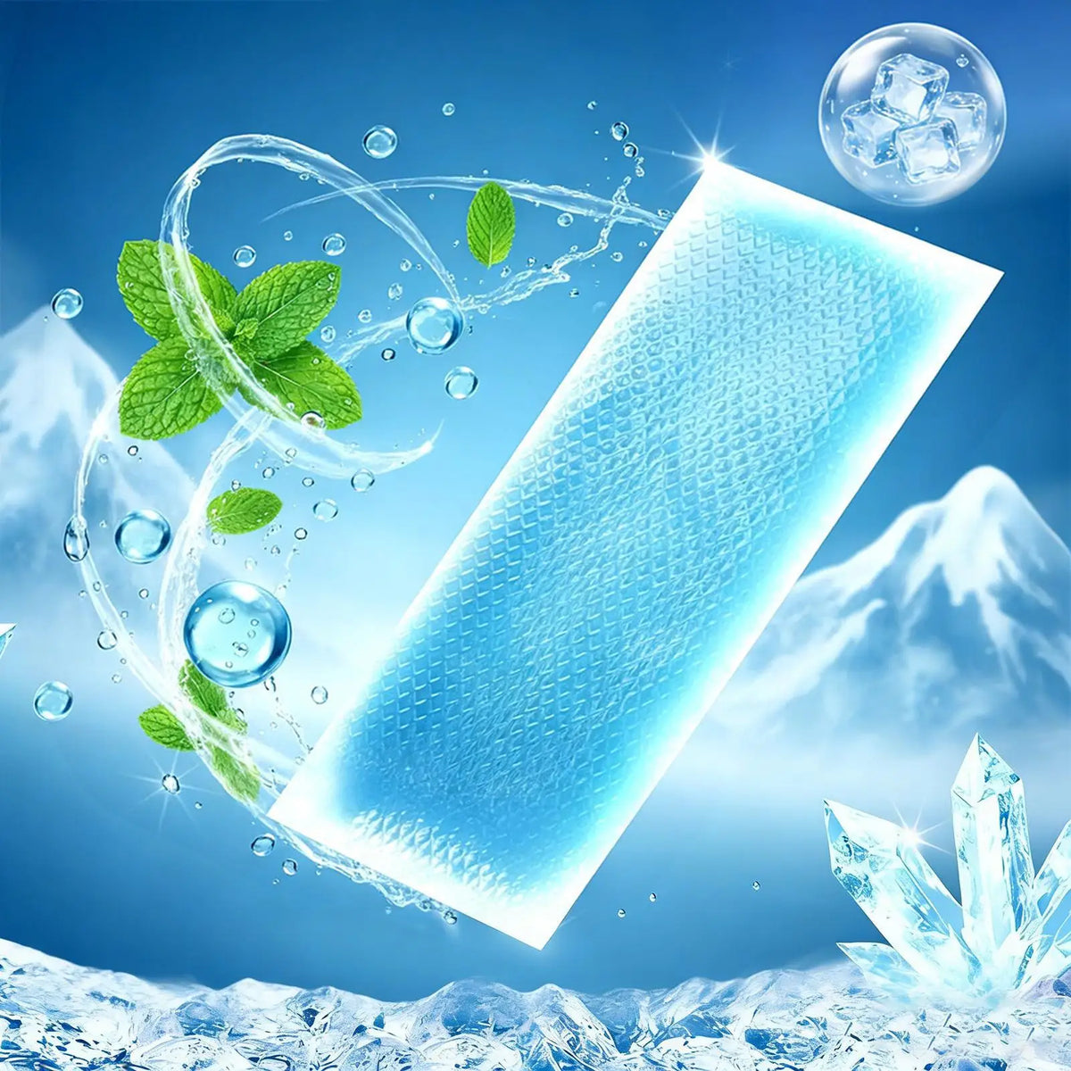 7-Piece Instant Cooling Gel Patches – Forehead, Neck & Wrist Cooling Gel Patches Axl