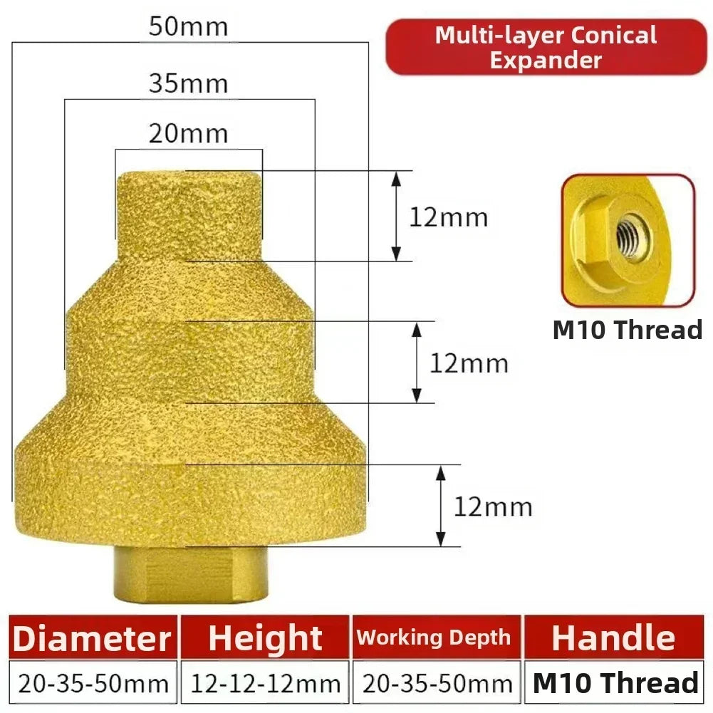 2-Pc Step Core Drill Bit Set – Glass, Granite, Marble & Tile Step Core Drill Bit Axl