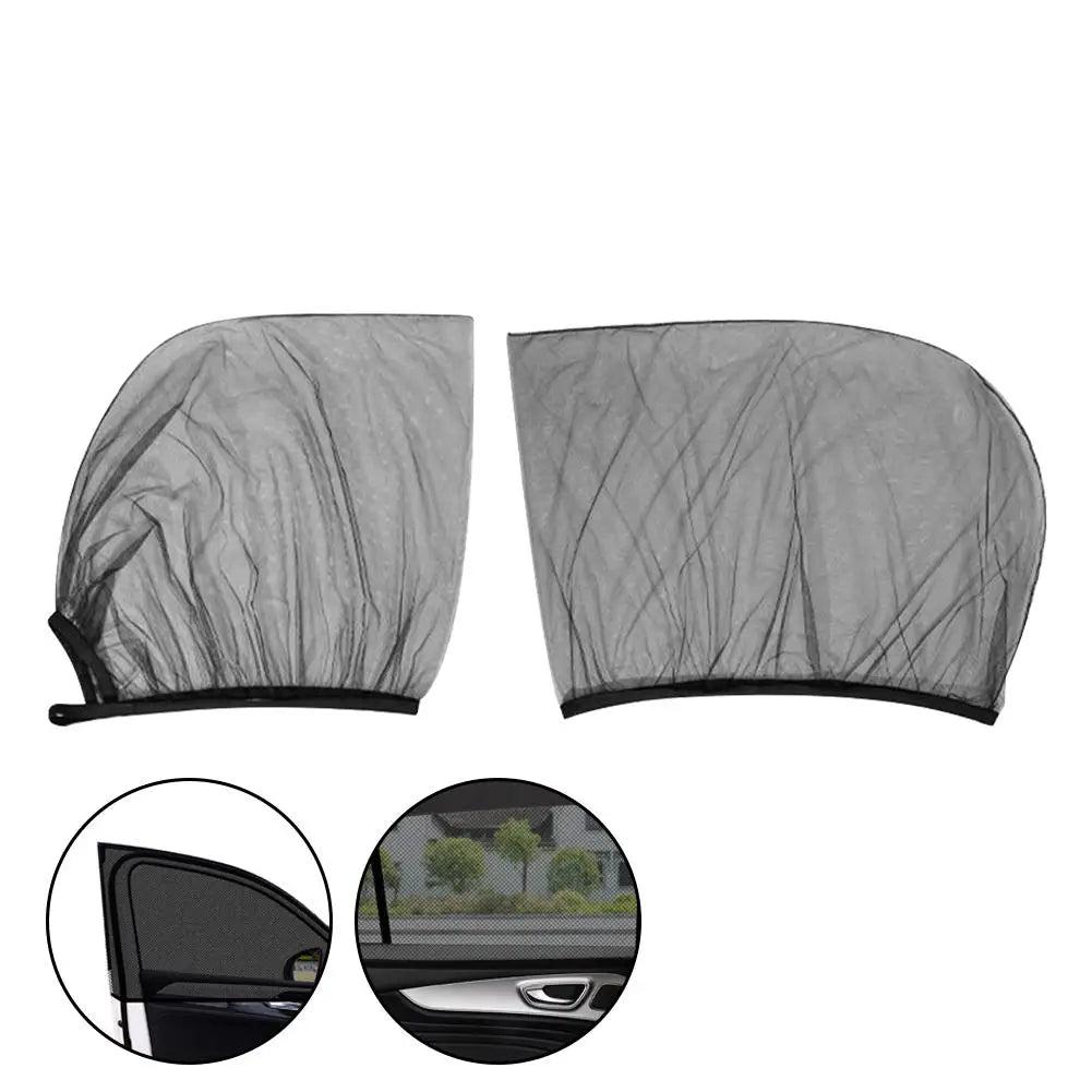 Car Side Window Sunshade Mesh Curtain – Universal SUV Fit Car Window Sunshade Axl 1 set