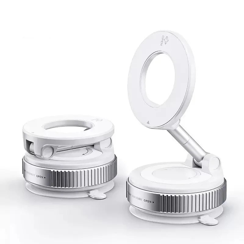 Magnetic Vacuum Car Phone Holder – Anti-Shake Dashboard Mount Car Phone Holder Axl White